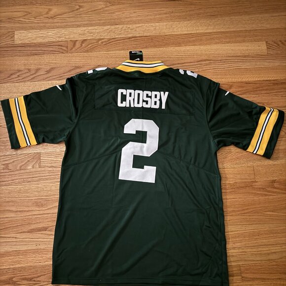 Green Bay Packers Jersey- Crosby #2 Size XL - Picture 2 of 6